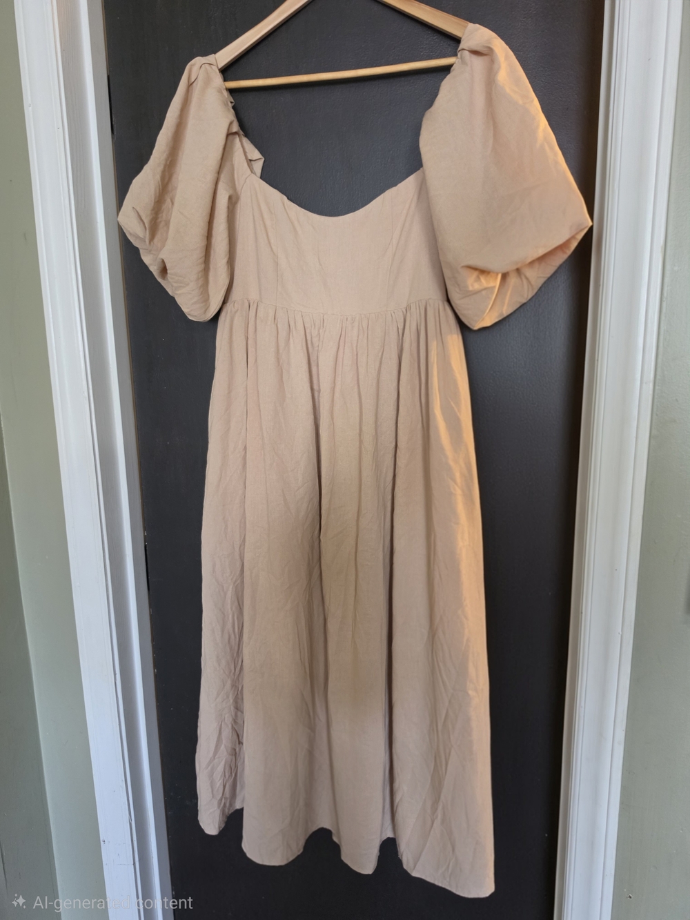Worth Collective Hamilton Midi Dress - Taupe